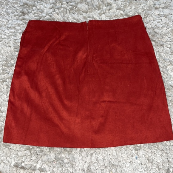 Forever 21 Faux Suede Fringe Skirt - Picture 4 of 7